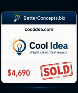 BetterConcepts marketplace card showing Cool Idea sold for 4,690 dollars